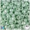 BeadTin Sea Foam Pearl 9mm Barrel Plastic Pony Beads (500pcs)